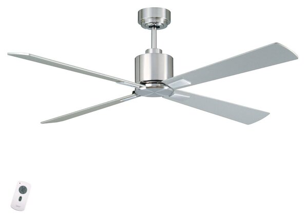 Stropni ventilator Airfusion Climate DC, krom, tih - Beacon Beacon Lighting, Airfusion Climate DC, Sivo, Dnevna soba, Metal, Moderan