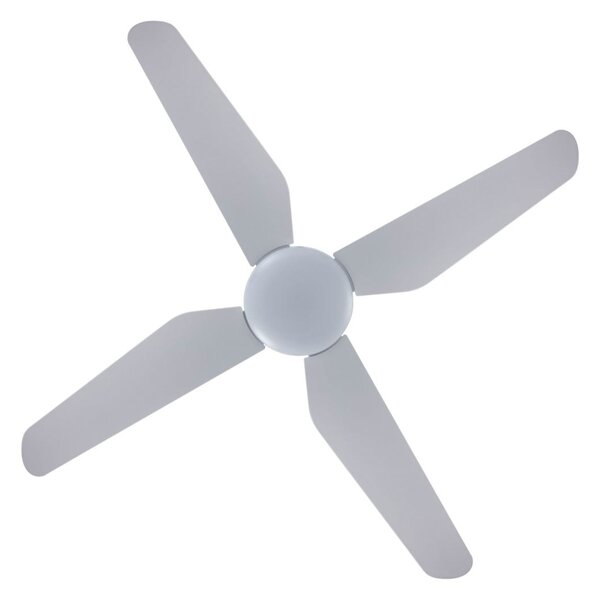 Stropni ventilator s LED rasvjetom Aria CTC, bijeli, 122 cm, tih - Beacon Beacon Lighting, Aria CTC, prigušiv, Bijela, Dnevna soba, Plastika, Moderan