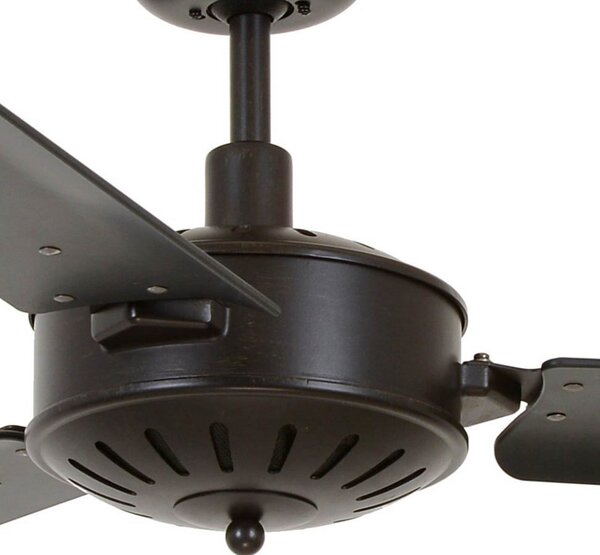 Stropni ventilator Airfusion Carolina, crni, tih - Beacon Beacon Lighting, Airfusion Carolina, Crno, Dnevna soba, Plastika, Moderan