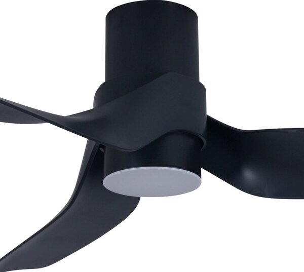 Stropni ventilator Nautica s rasvjetom, crni, tih - Beacon Beacon Lighting, Nautica, prigušiv, Crno, Dnevna soba, Plastika, Moderan