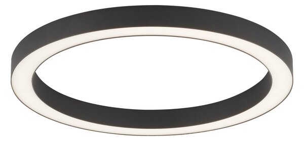 Stropne Svjetiljka PURE, PURE Lines Round, prigušiv, Crno, Dnevna soba, Metal, Moderan