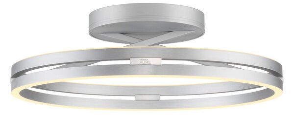 Stropne Svjetiljka PURE, PURE Loop, prigušiv, Metalik, Dnevna soba, Aluminij, Moderan