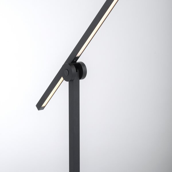 Podne Lampa PURE, PURE Grafo, prigušiv, Crno, Dnevna soba, Metal, Moderan