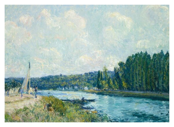 Slika - Alfred Sisley, The Banks of the Oise, reprodukcije (70x50 cm)