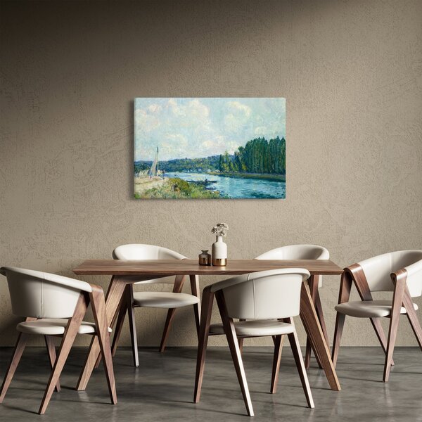 Slika - Alfred Sisley, The Banks of the Oise, reprodukcije (90x60 cm)