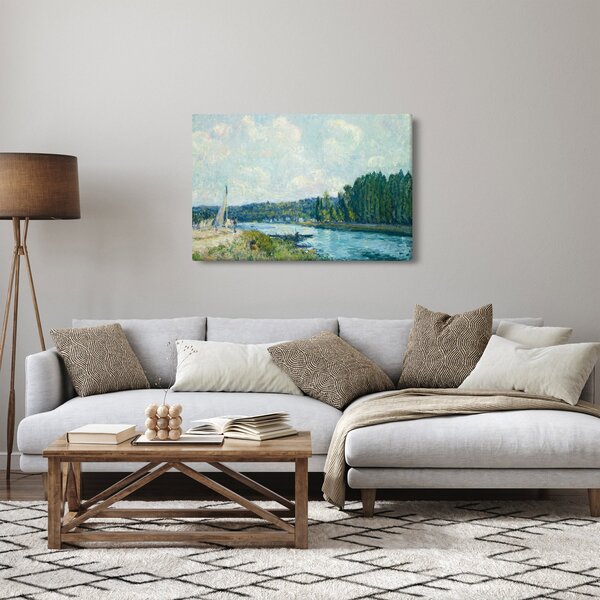 Slika - Alfred Sisley, The Banks of the Oise, reprodukcije (90x60 cm)