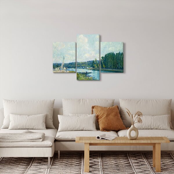 Slika - Alfred Sisley, The Banks of the Oise, reprodukcije (90x60 cm)