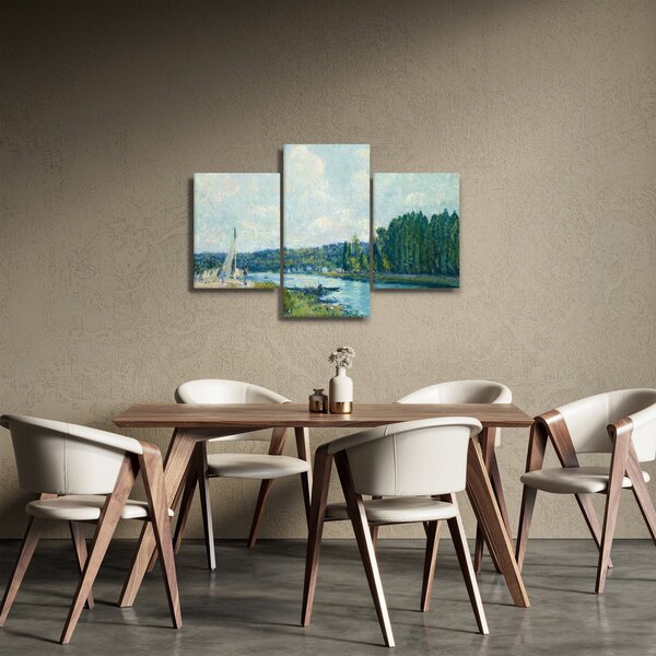 Slika - Alfred Sisley, The Banks of the Oise, reprodukcije (90x60 cm)