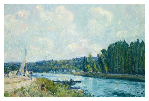 Slika - Alfred Sisley, The Banks of the Oise, reprodukcije (90x60 cm)