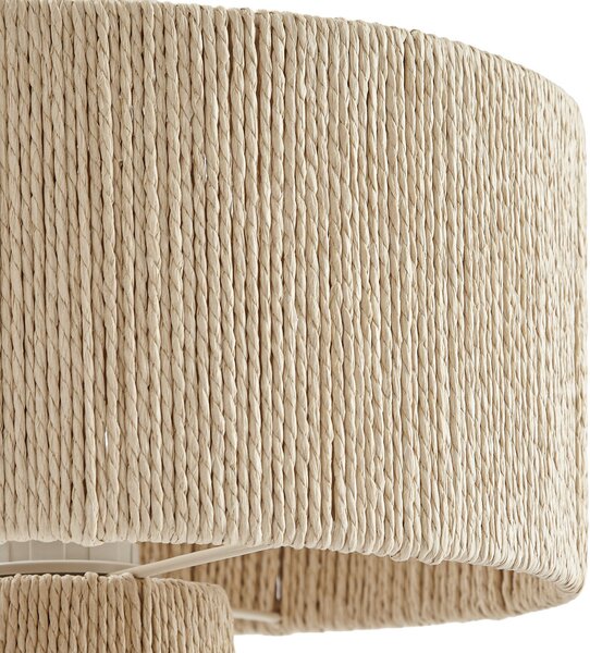 Stolne Lampa Lindby, Anuva, Bež, Dnevna soba, Papirnati karton, Seoska kuća / rustikalni