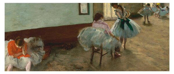 Slika - Edgar Degas, The Dance Lesson, reprodukcije (120x50 cm)