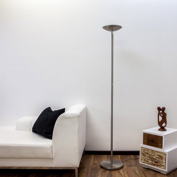 Podne Lampa Lindby, MALEA, prigušiv, Metalik, Dnevna soba, Metal, Moderan
