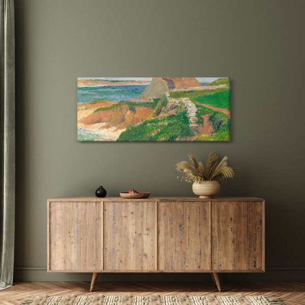 Slika - Henri Moret, The Island of Raguenez, Brittany, reprodukcije (120x50 cm)