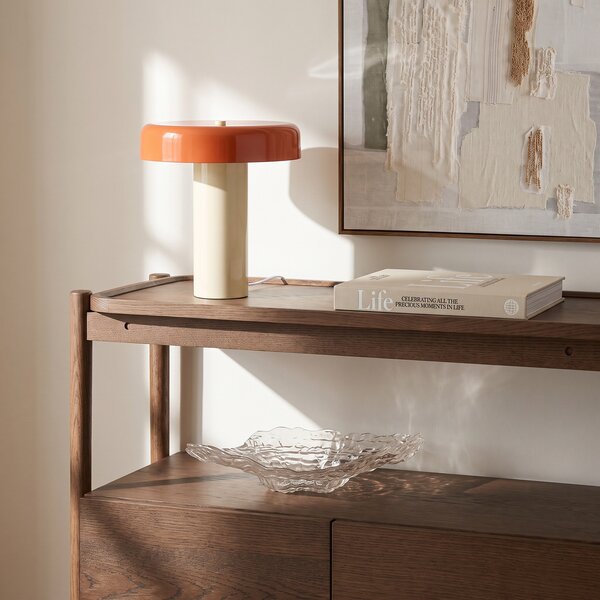 Stolne Lampa NOLA, Dionne, Naranča, Dnevna soba, Metal, Moderan