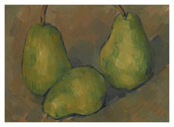 Slika - Paul Cézanne, Three Pears, reprodukcije (70x50 cm)