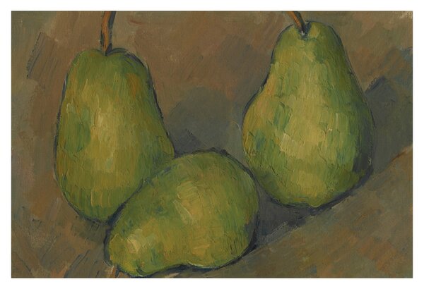 Slika - Paul Cézanne, Three Pears, reprodukcije (90x60 cm)