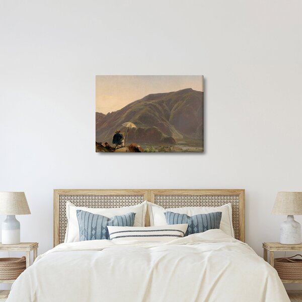 Slika - Jules Coignet, View of Bozen with a Painter, reprodukcije (70x50 cm)
