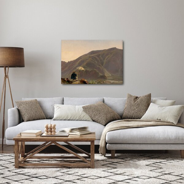 Slika - Jules Coignet, View of Bozen with a Painter, reprodukcije (70x50 cm)