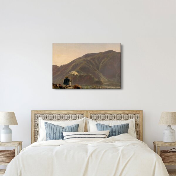 Slika - Jules Coignet, View of Bozen with a Painter, reprodukcije (90x60 cm)