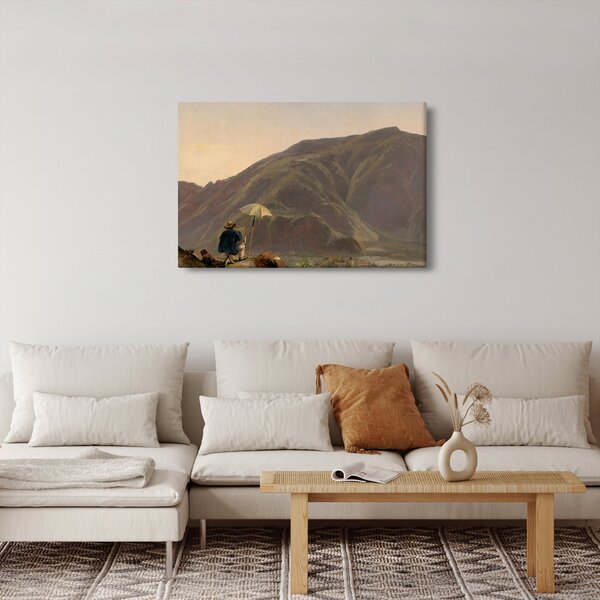 Slika - Jules Coignet, View of Bozen with a Painter, reprodukcije (90x60 cm)