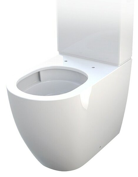 Camargue Los Angeles Stajaća WC školjka 2.0 (Bez ruba, WC odvod: Vodoravno, Bijela)