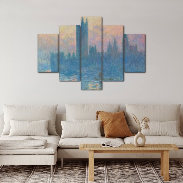 Slika - Claude Monet, The Houses of Parliament, Sunset, reprodukcije (150x105 cm)