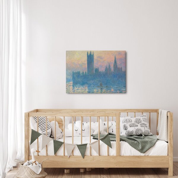 Slika - Claude Monet, The Houses of Parliament, Sunset, reprodukcije (70x50 cm)