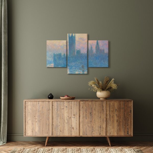 Slika - Claude Monet, The Houses of Parliament, Sunset, reprodukcije (90x60 cm)