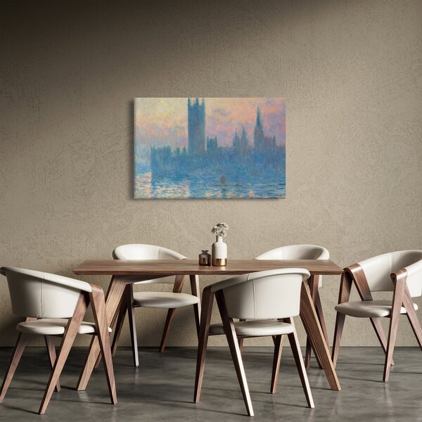 Slika - Claude Monet, The Houses of Parliament, Sunset, reprodukcije (90x60 cm)