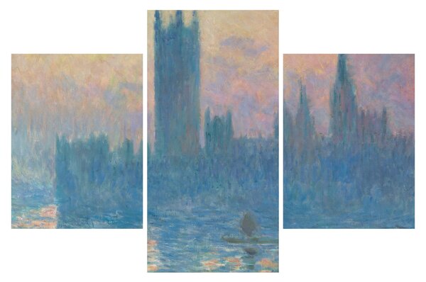 Slika - Claude Monet, The Houses of Parliament, Sunset, reprodukcije (90x60 cm)