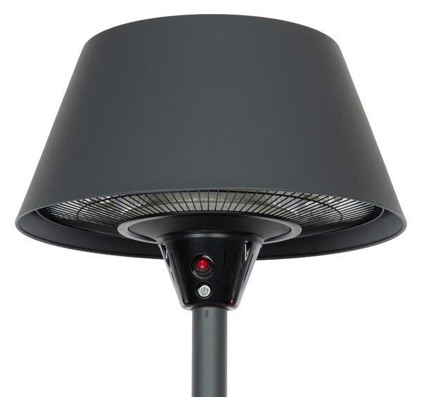 Vamio samostojeći grijač, crna, 210 cm, IP54, daljinski upravljač - Lucande Lucande, Vamio, Crno, Aluminij, Moderan