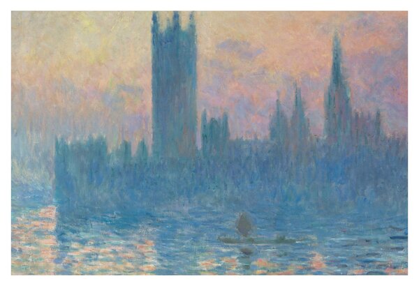 Slika - Claude Monet, The Houses of Parliament, Sunset, reprodukcije (90x60 cm)