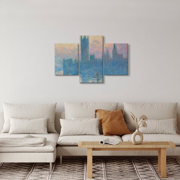 Slika - Claude Monet, The Houses of Parliament, Sunset, reprodukcije (90x60 cm)