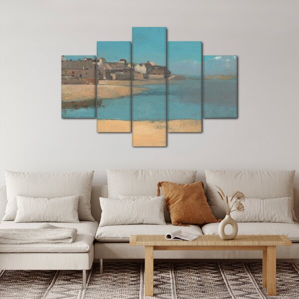 Slika - Odilon Redon, Village by the Sea in Brittany, reprodukcije (150x105 cm)