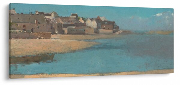 Slika - Odilon Redon, Village by the Sea in Brittany, reprodukcije (120x50 cm)