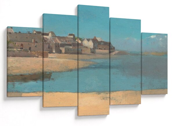 Slika - Odilon Redon, Village by the Sea in Brittany, reprodukcije (150x105 cm)