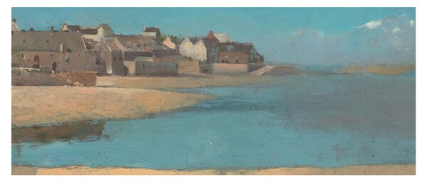 Slika - Odilon Redon, Village by the Sea in Brittany, reprodukcije (120x50 cm)