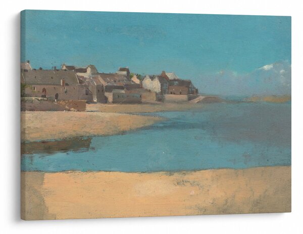 Slika - Odilon Redon, Village by the Sea in Brittany, reprodukcije (70x50 cm)