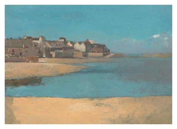 Slika - Odilon Redon, Village by the Sea in Brittany, reprodukcije (70x50 cm)