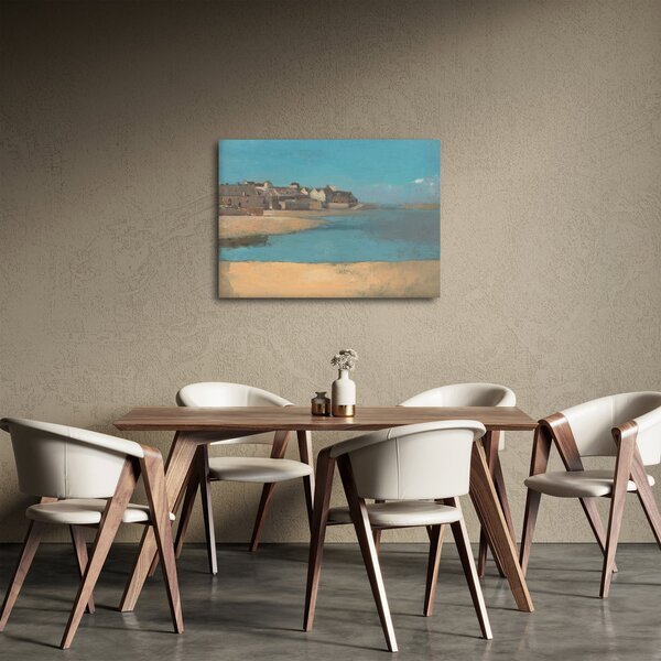 Slika - Odilon Redon, Village by the Sea in Brittany, reprodukcije (70x50 cm)