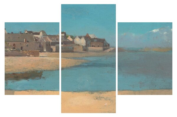 Slika - Odilon Redon, Village by the Sea in Brittany, reprodukcije (90x60 cm)