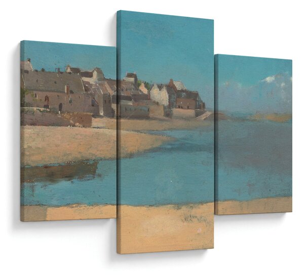 Slika - Odilon Redon, Village by the Sea in Brittany, reprodukcije (90x60 cm)