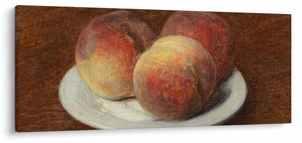 Slika - Henri Fantin-Latour, Three Peaches on a Plate, reprodukcije (120x50 cm)