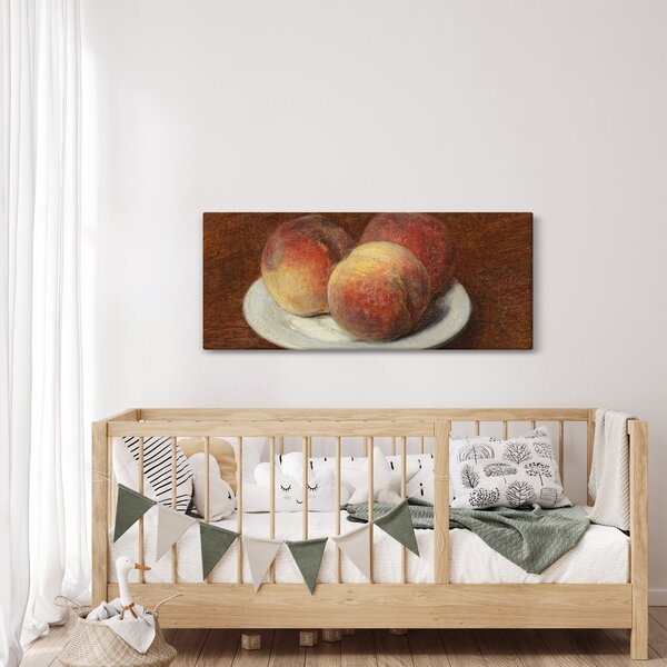 Slika - Henri Fantin-Latour, Three Peaches on a Plate, reprodukcije (120x50 cm)