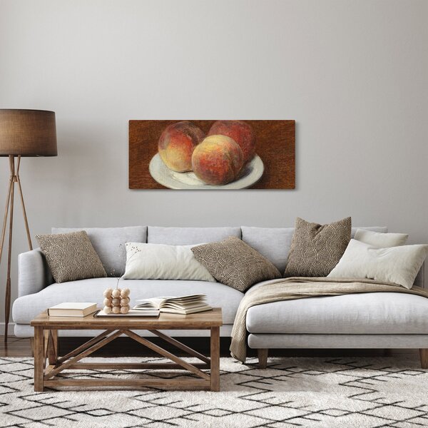 Slika - Henri Fantin-Latour, Three Peaches on a Plate, reprodukcije (120x50 cm)