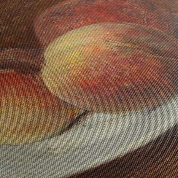 Slika - Henri Fantin-Latour, Three Peaches on a Plate, reprodukcije (sa satom) (90x30 cm)