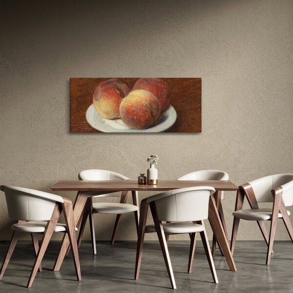 Slika - Henri Fantin-Latour, Three Peaches on a Plate, reprodukcije (120x50 cm)
