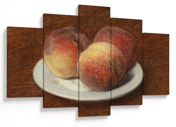 Slika - Henri Fantin-Latour, Three Peaches on a Plate, reprodukcije (150x105 cm)