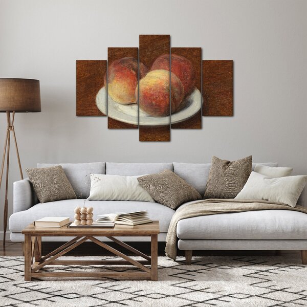 Slika - Henri Fantin-Latour, Three Peaches on a Plate, reprodukcije (150x105 cm)