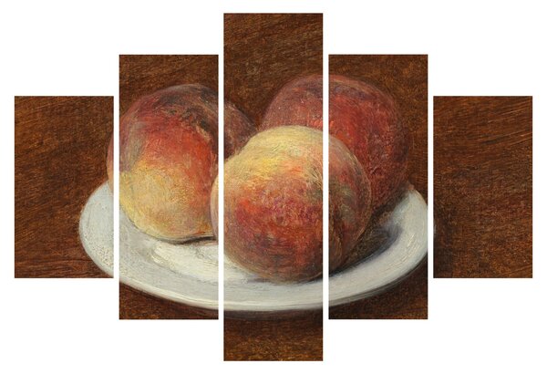 Slika - Henri Fantin-Latour, Three Peaches on a Plate, reprodukcije (150x105 cm)